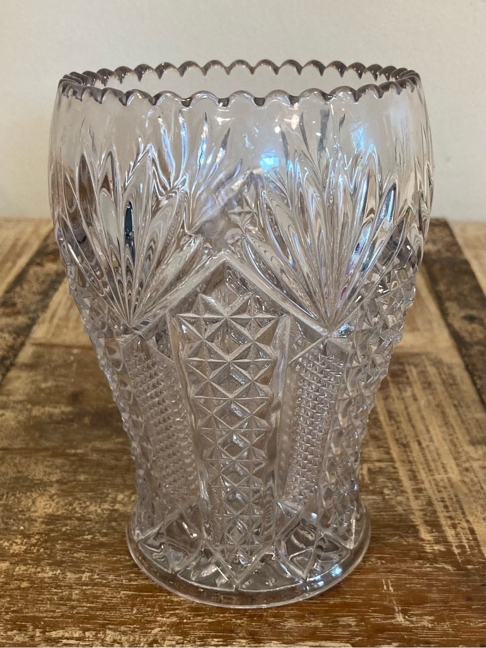 Pressed Glass U.S. Glass Co Panama Celery Server / Spooner - Picture 5 of 15